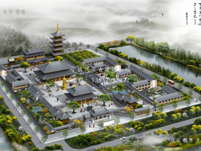 祁门寺庙建筑总体规划方案